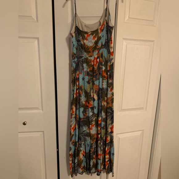 Fraiche by J Shreya Tropical Print Dress, Large, Great Condition Like New - Picture 9 of 13